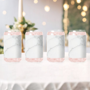 Vaso Con Forma De Lata Mármol Blanco