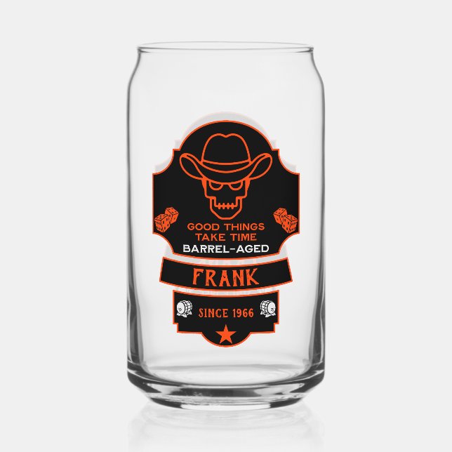 Vaso Con Forma De Lata Más allá de la colina envejeciendo (Anverso)