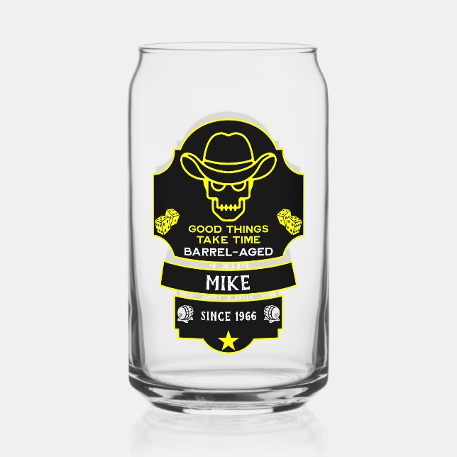 Vaso Con Forma De Lata Más allá de la colina envejeciendo (Anverso)