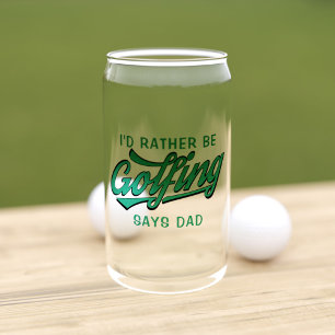 Vaso Con Forma De Lata Más Bien Sea Golfing Dice Dad Golfer Monogrammed