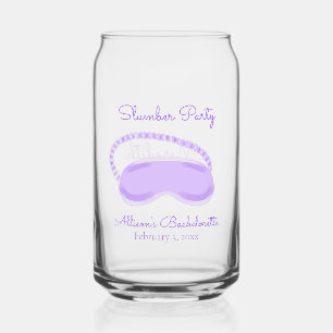 Vaso Con Forma De Lata Máscara de dormir púrpura para despedida de solter