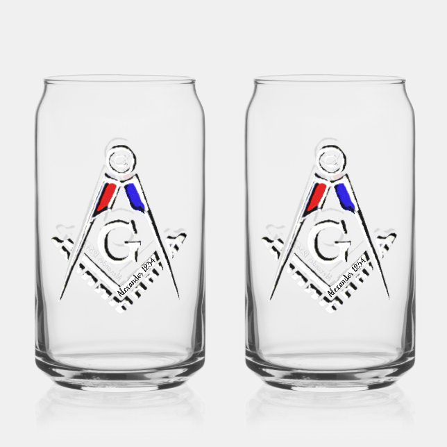Vaso Con Forma De Lata Masonic Golden Rush (Anverso)