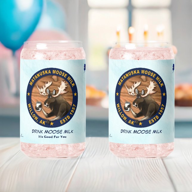 Vaso Con Forma De Lata Matanuska Moose Milk (Insitu (Baby Shower))