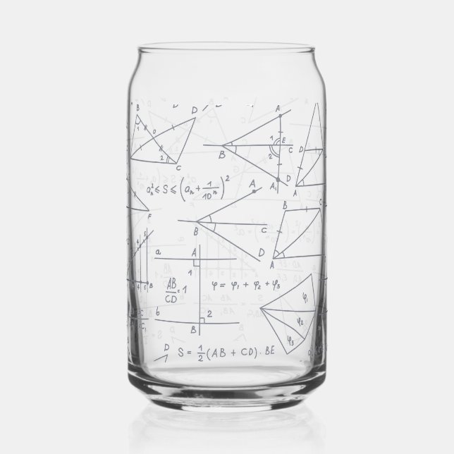 Vaso Con Forma De Lata Math Handwritten Calculations Illustrations (Anverso)
