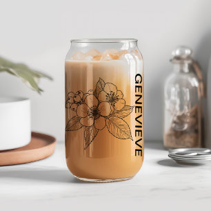 Vaso Con Forma De Lata Mayo de Nacimiento de espina dorsal con nombre per