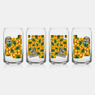 Vaso Con Forma De Lata Me Gustan Las Flores Únicas