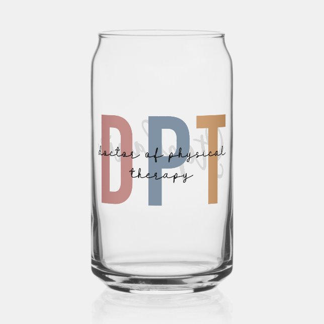 Vaso Con Forma De Lata Médica de DPT personalizado de la terapia física (Anverso)