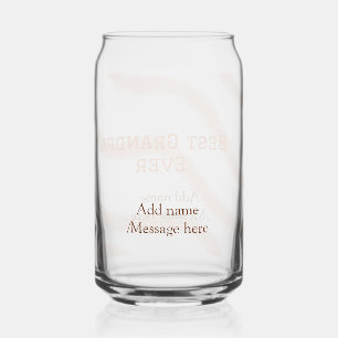 Vaso Con Forma De Lata Mejor abuelo siempre naranja rayas espiral añadir 