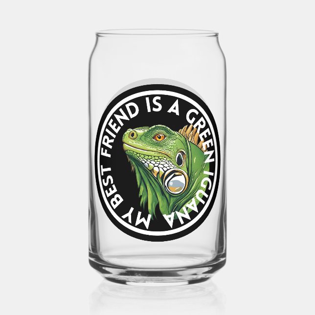 Vaso Con Forma De Lata Mejor Amigo de la Iguana Verde (Anverso)