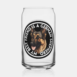 Vaso Con Forma De Lata Mejor Amigo German Shepherd
