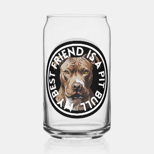 Vaso Con Forma De Lata Mejor Amigo Pit Bull Terrier
