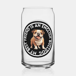 Vaso Con Forma De Lata Mejor Bulldog en inglés de amigo