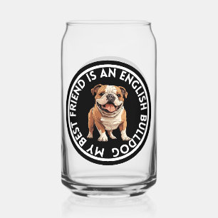 Vaso Con Forma De Lata Mejor Bulldog en inglés de amigo