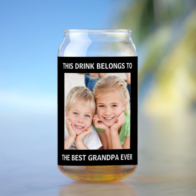 Vaso Con Forma De Lata Mejor foto del abuelo (Subido por el creador)
