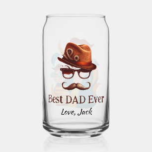 Vaso Con Forma De Lata Mejor Papá de siempre - Regalo del Día del Padre P
