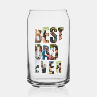 Vaso Con Forma De Lata Mejor Papá del Mundo | Plantilla de Marcador de Po