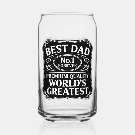 Vaso Con Forma De Lata Mejor Papá Nunca