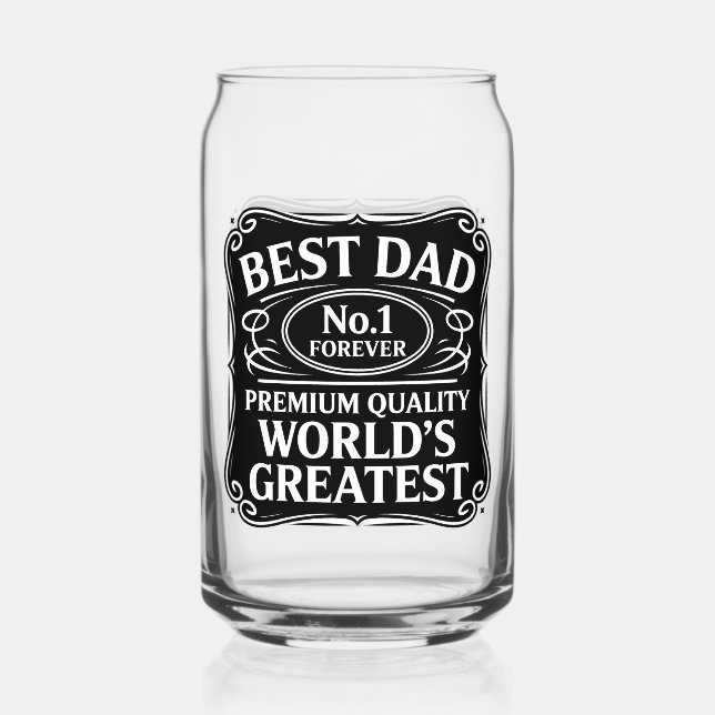 Vaso Con Forma De Lata Mejor Papá Nunca (Anverso)