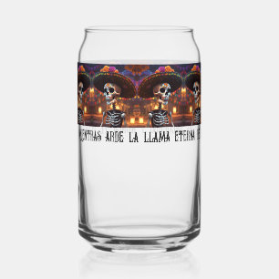 Vaso Con Forma De Lata Mientras arde la llama eterna… Puede Vidrio