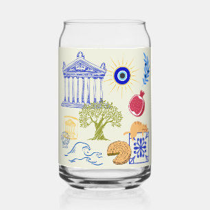 Vaso Con Forma De Lata Minimalismo de Vacaciones en Grecia