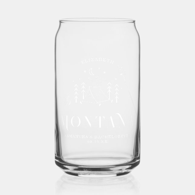Vaso Con Forma De Lata Minimalismo Moderno de Camping | Despedida de Solt (Anverso)