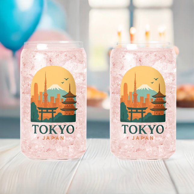 Vaso Con Forma De Lata Minimalist Tokyo Japan Travel | Modern  (Insitu (Baby Shower))