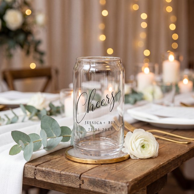 Vaso Con Forma De Lata Minimalista lata de boda personalizada con escritu (Subido por el creador)