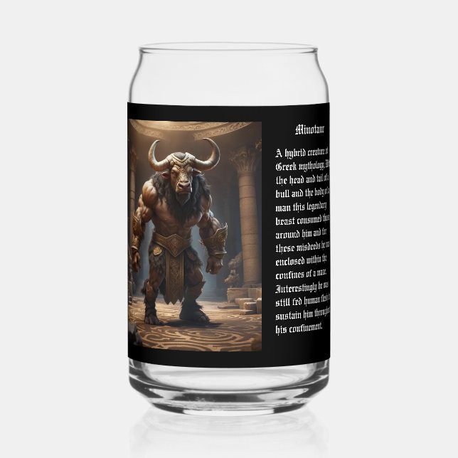 Vaso Con Forma De Lata Minotaur (Reverso )