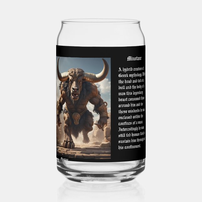 Vaso Con Forma De Lata Minotauro  (Reverso )