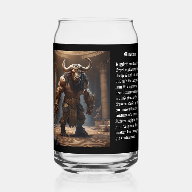 Vaso Con Forma De Lata Minotauro (Reverso )