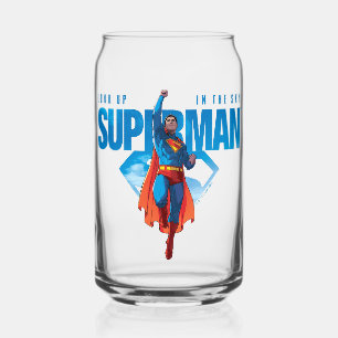 Vaso Con Forma De Lata Mira, es Superman