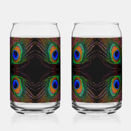 Vaso Con Forma De Lata Mod Peacock