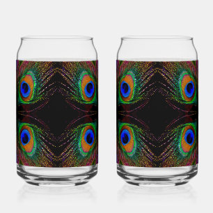 Vaso Con Forma De Lata Mod Peacock