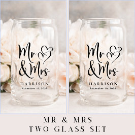 Vaso Con Forma De Lata Moda Sr. Bride Groom Boda