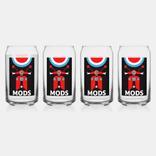 Vaso Con Forma De Lata Modos Y Rockeros Británicos Inspirados En La Vinta