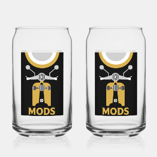 Vaso Con Forma De Lata Modos Y Rockeros Británicos Inspirados En La Vinta