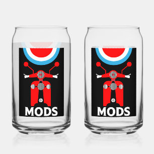 Vaso Con Forma De Lata Modos Y Rockeros Británicos Inspirados En La Vinta