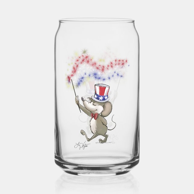 Vaso Con Forma De Lata Moe's Happy 4th de Julio (Anverso)