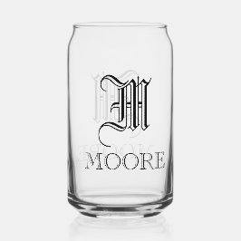 Vaso Con Forma De Lata Monograma