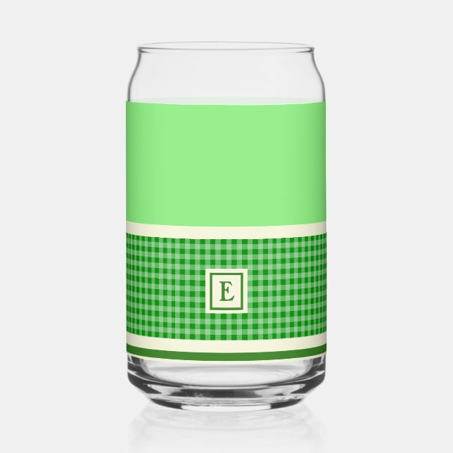 Vaso Con Forma De Lata Monograma de verificación verde (Anverso)