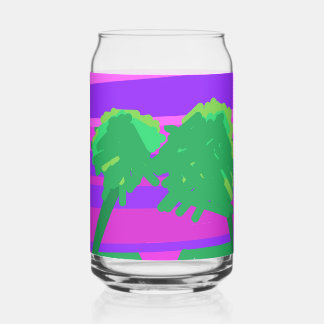 Vaso Con Forma De Lata Mt. Sunset Pink Green Purple Drinkware Set