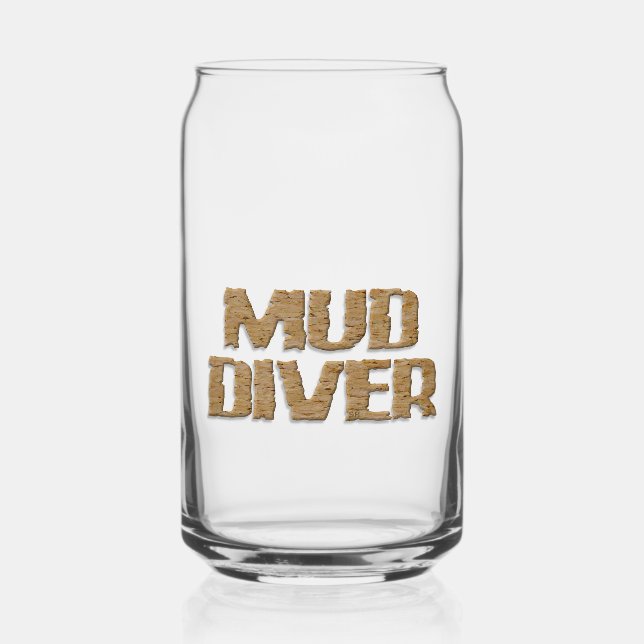 Vaso Con Forma De Lata Mud Diver puede vidrio (Anverso)