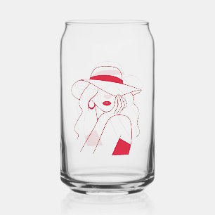 Vaso Con Forma De Lata Mujer