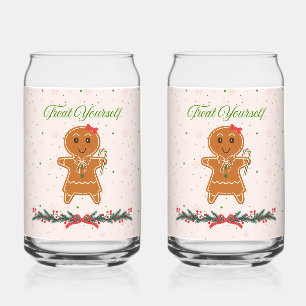 Vaso Con Forma De Lata Mujer de pan de jengibre de Navidad