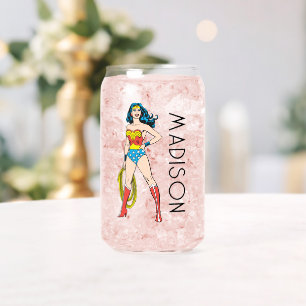 Vaso Con Forma De Lata Mujer Maravilla de pie   Añadir su nombre