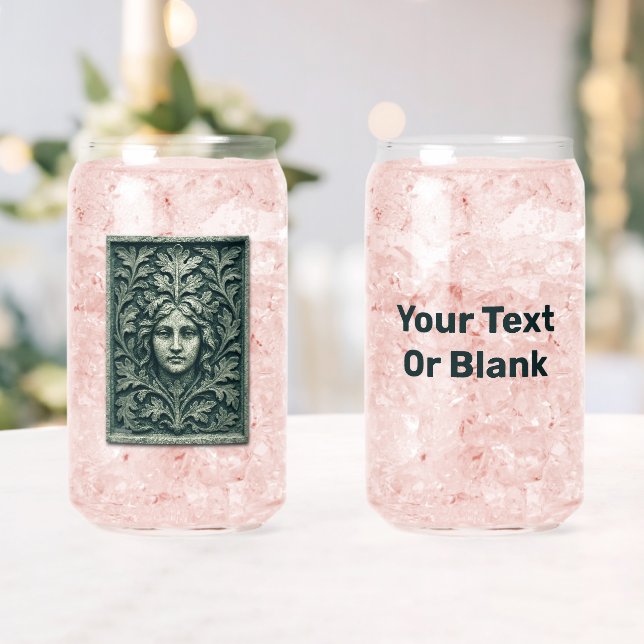 Vaso Con Forma De Lata Mujer verde - Piedra (Insitu (Boda))