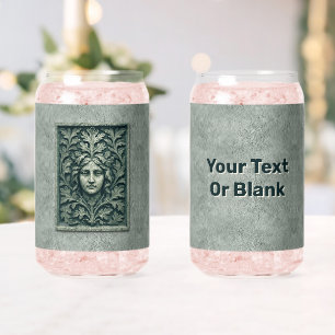 Vaso Con Forma De Lata Mujer verde - Piedra