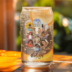 Vaso Con Forma De Lata MultiCollage de fotos simple moderno personalizado
