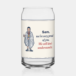 Vaso Con Forma De Lata Muy Orgullosos de Ti Finalista de Maratón Personal