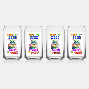 Vaso Con Forma De Lata Nacido Para Leer Forzado A Trabajar